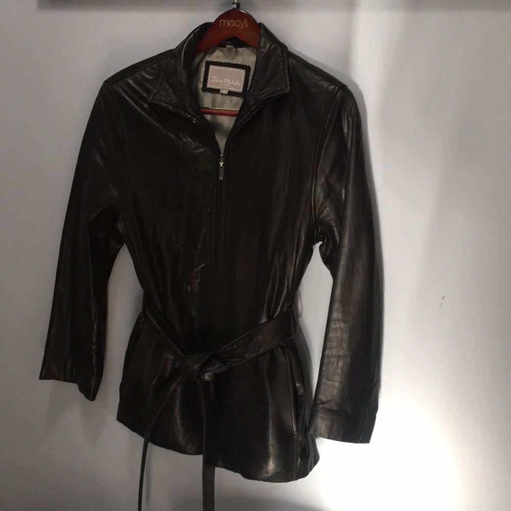Black leather women’s jacket